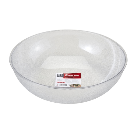 Cambro Camwear 18" 20.2 qt. Polycarbonate Unbreakable Pebble Plastic Bowl PSB18176